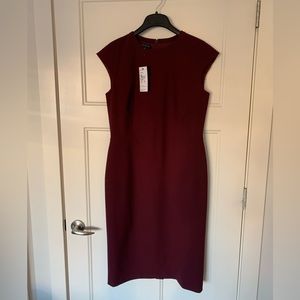 Lafayette 148 Cabernet sleeveless sheath dress size 8 NWT